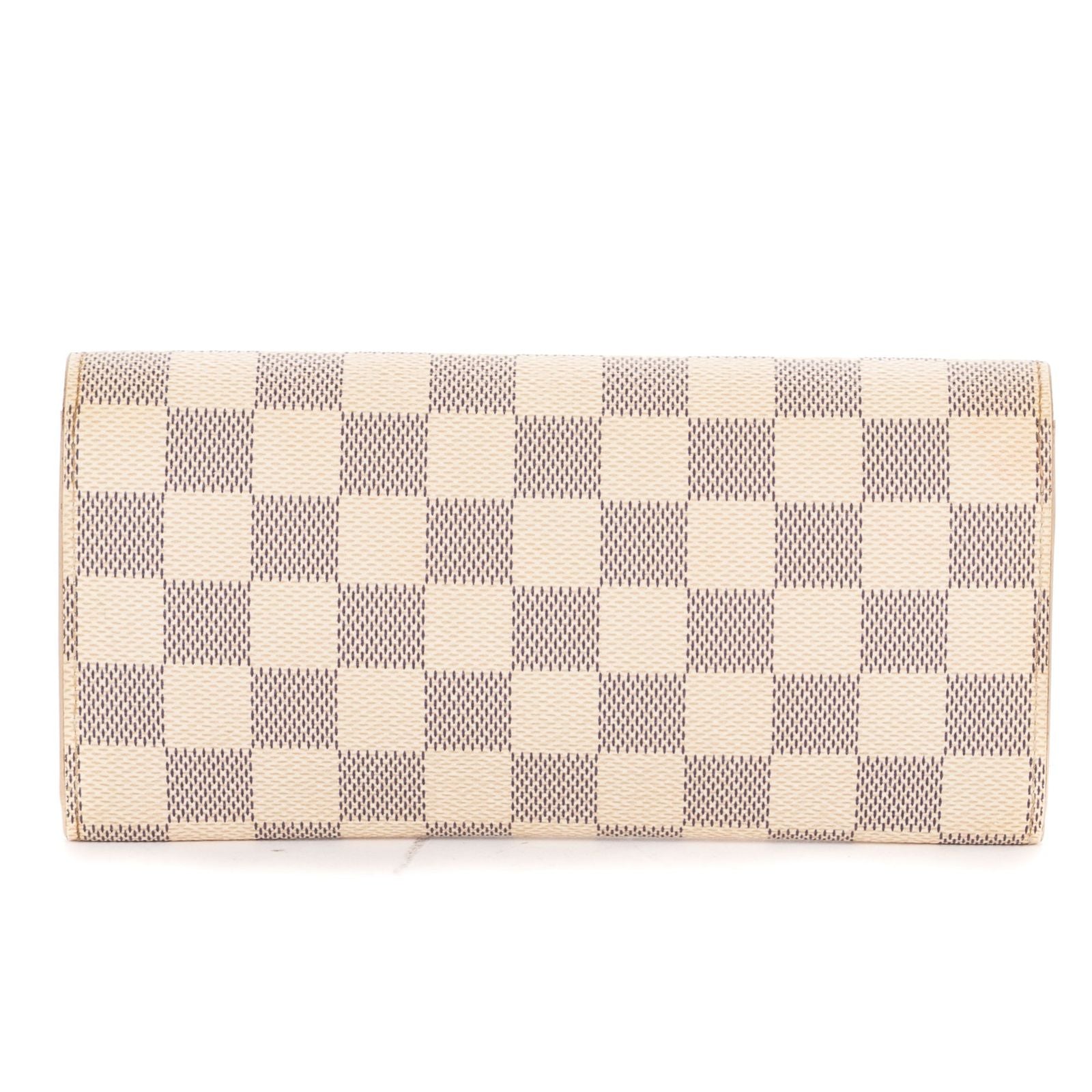 Louis Vuitton Emily Ivory Pink Damier Azur Wallet — view 5