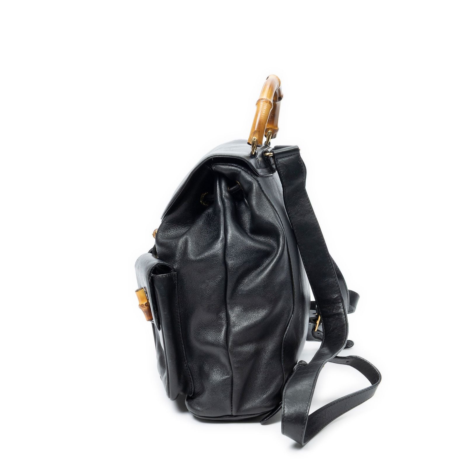 Gucci Rajibanbu Backpack Black Smooth Calfskin — view 3