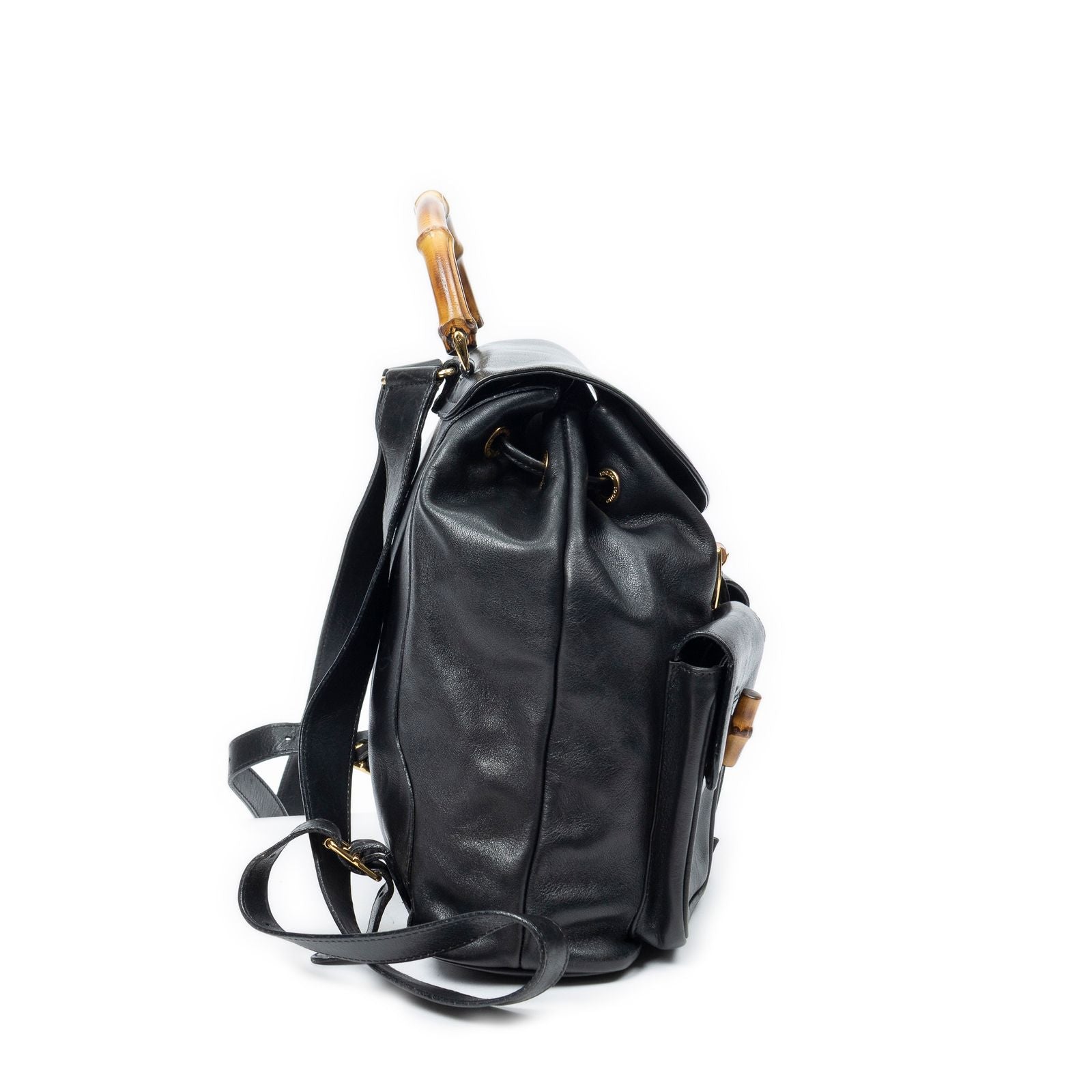 Gucci Rajibanbu Backpack Black Smooth Calfskin — view 4