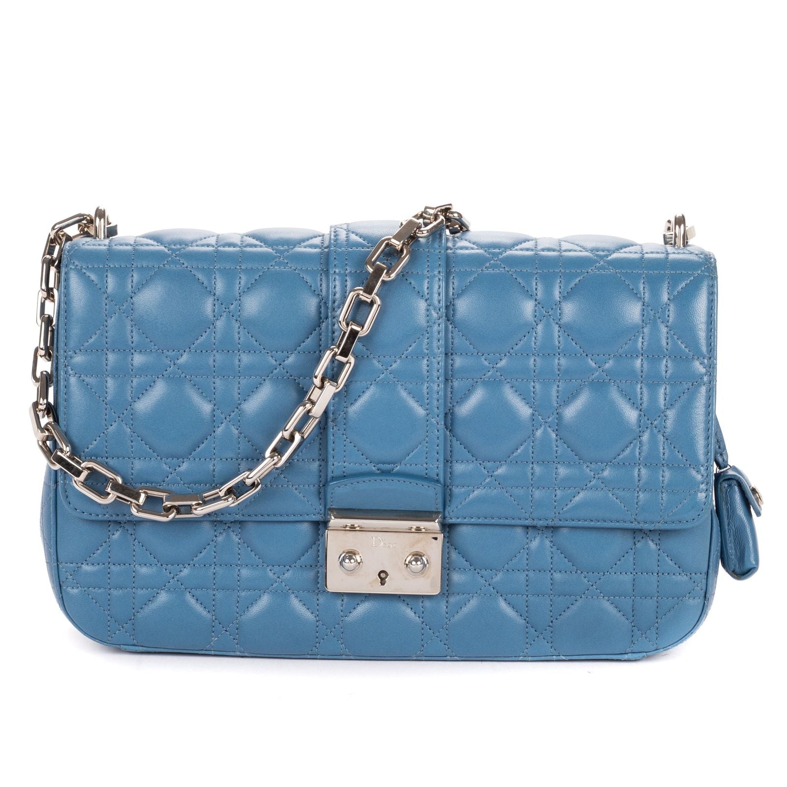 Dior Miss Dior Blue Canada Lambskin Leather Shoulder