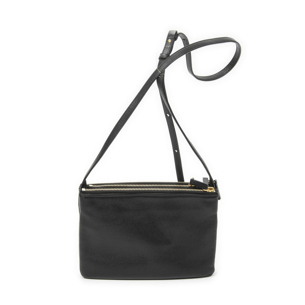 Celine Small Trio Crossbody Black Calfskin Leather — view 5