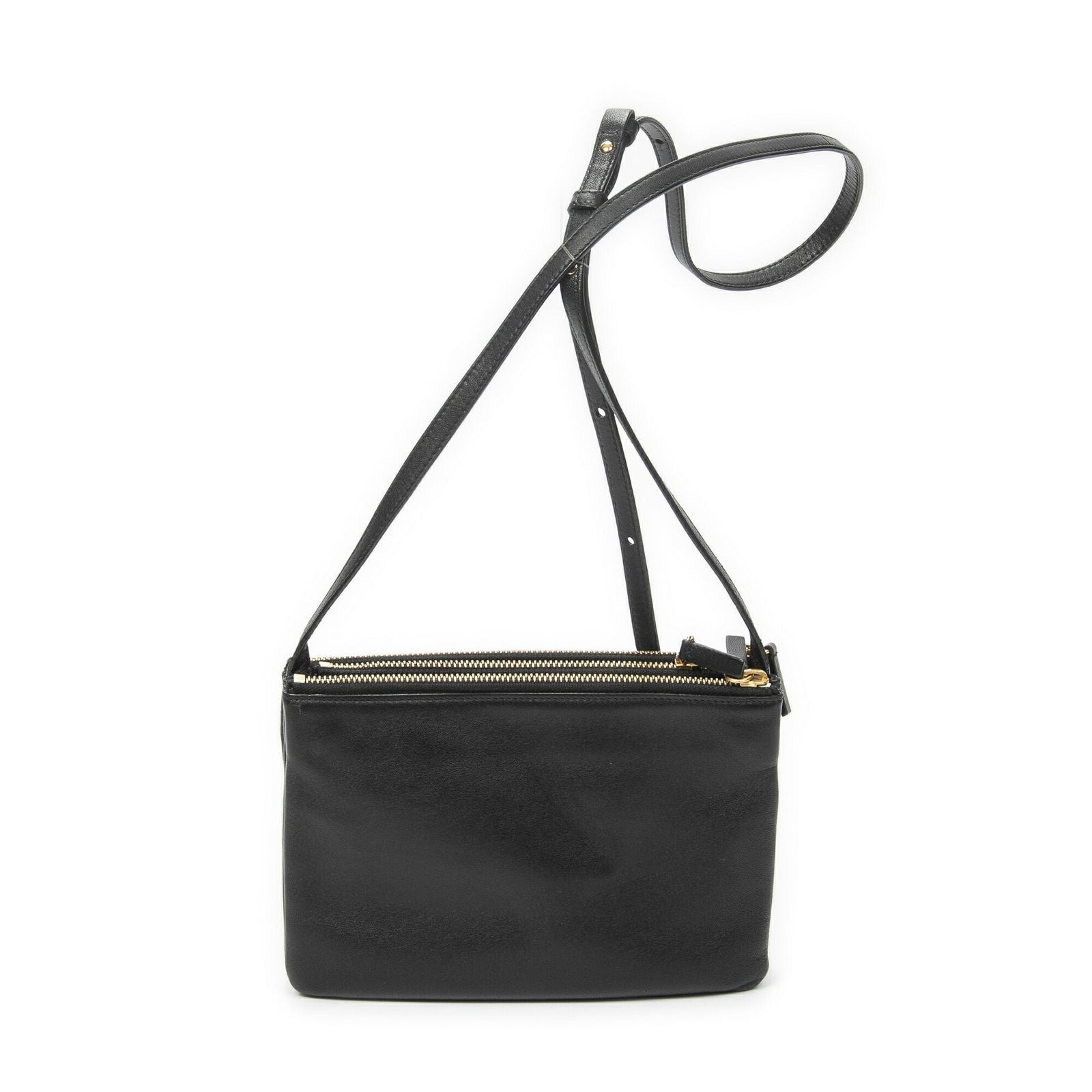 Celine Small Trio Crossbody Black Calfskin Leather — view 5