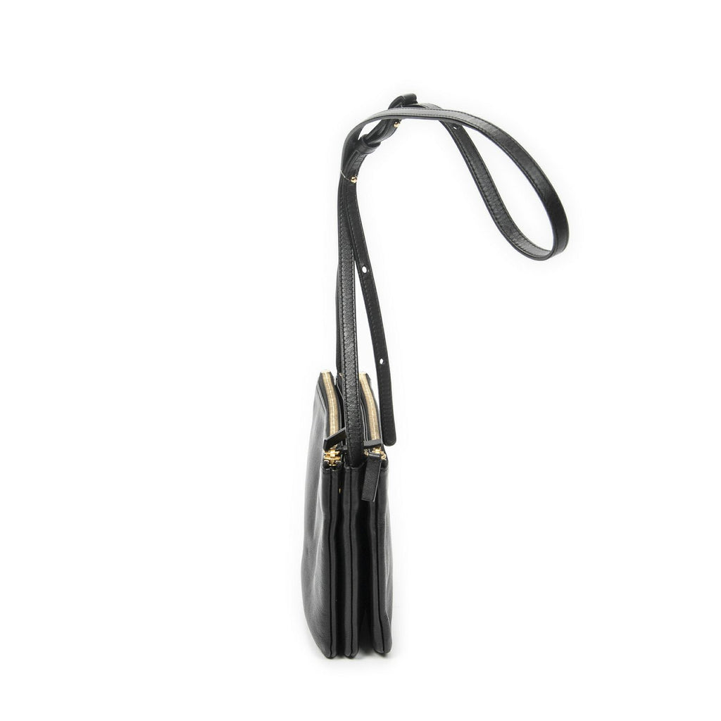 Celine Small Trio Crossbody Black Calfskin Leather — view 4