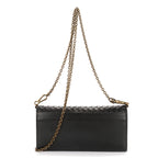 Bottega Venetawallet on Chain Crossbody Black Intrecciato Calfskin Leathera — view 5