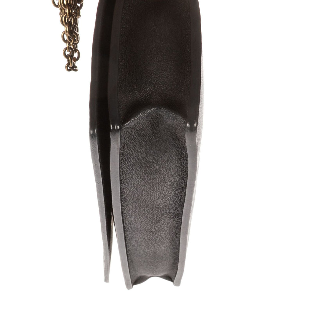 Bottega Venetawallet on Chain Crossbody Black Intrecciato Calfskin Leathera — view 7