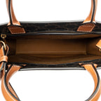 Celine Small Vertical Cover Tote Brown Triomphe Canvas — view 9