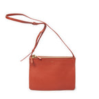 Celine Large Trio Crossbody Orange Calfskin Leather