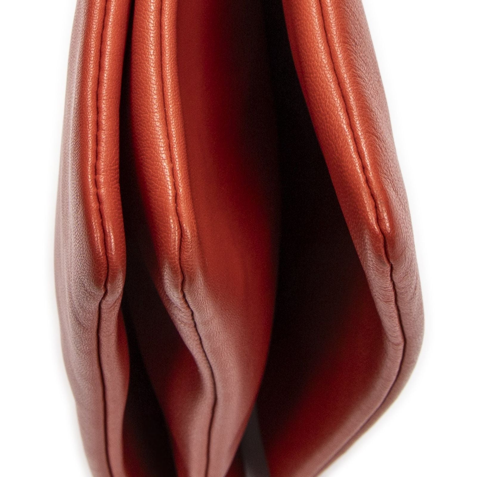 Celine Large Trio Crossbody Orange Calfskin Leather — view 8