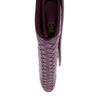 Bottega Veneta Giant Continental Flap Purple Intrecciato Calfskin Leathera — view 7