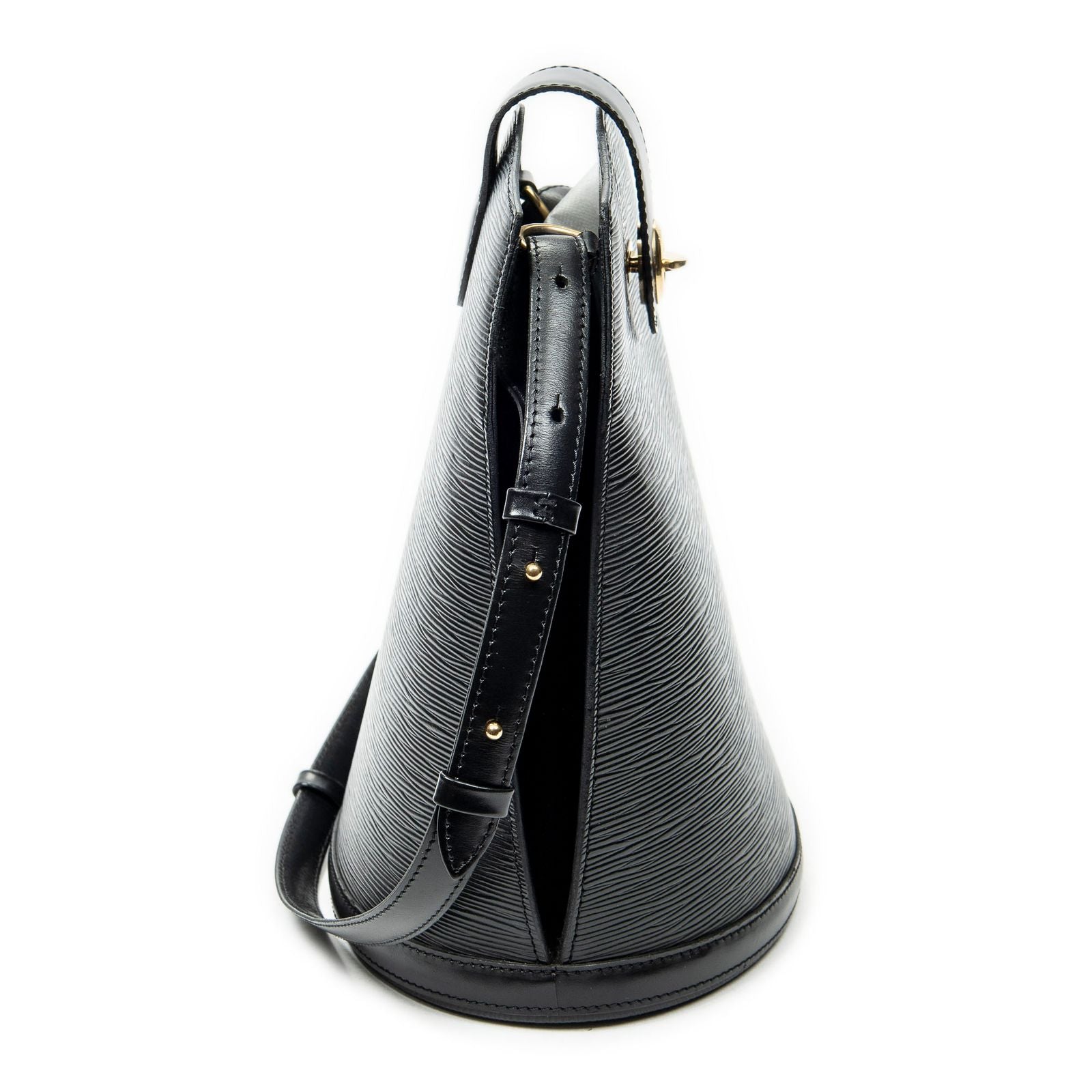 Louis Vuitton Cluny Black Epi Shoulder Bag
