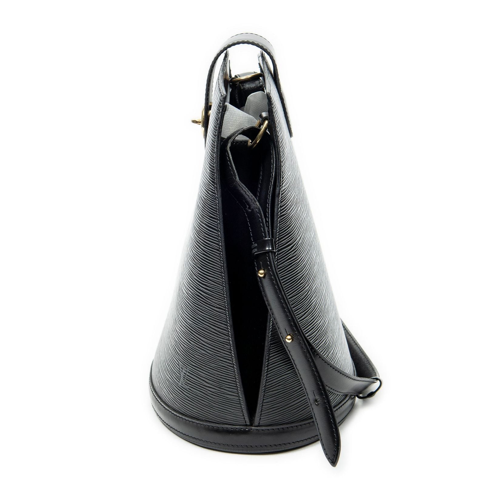 Louis Vuitton Cluny Black Epi Shoulder Bag
