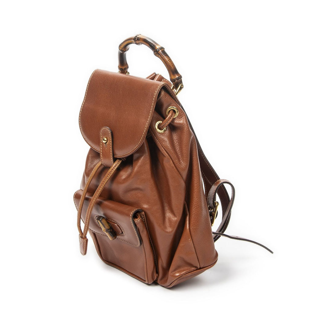 Gucci Minibumbu Backpack Brown Smooth Calfskin — view 2