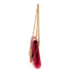Saint Laurent Ligne Crossbody Pink Calfskin Leather — view 3