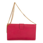 Saint Laurent Ligne Crossbody Pink Calfskin Leather — view 5