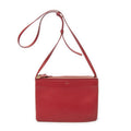 Celine Large Trio Crossbody Red Calfskin Leather