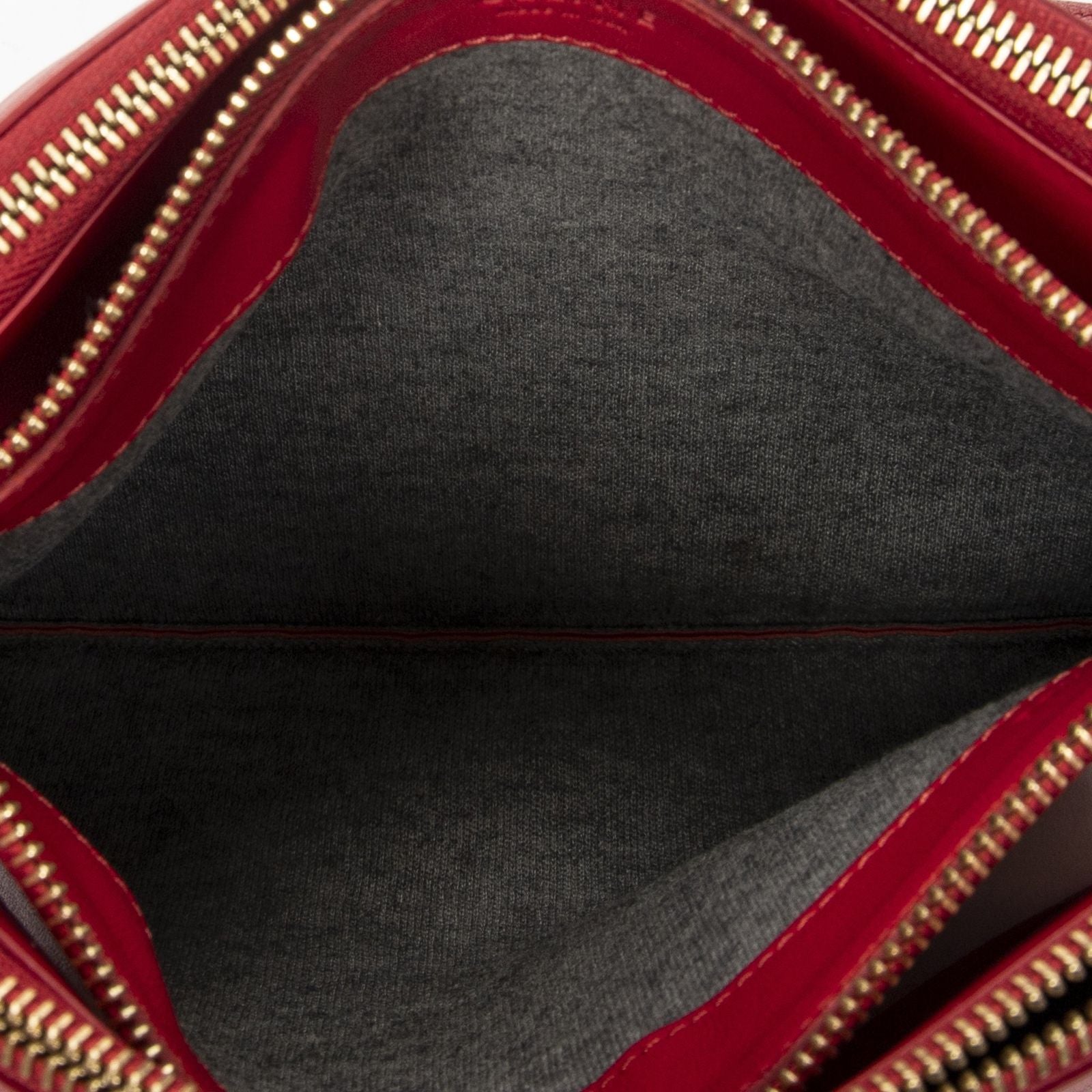 Celine Large Trio Crossbody Red Calfskin Leather — view 9
