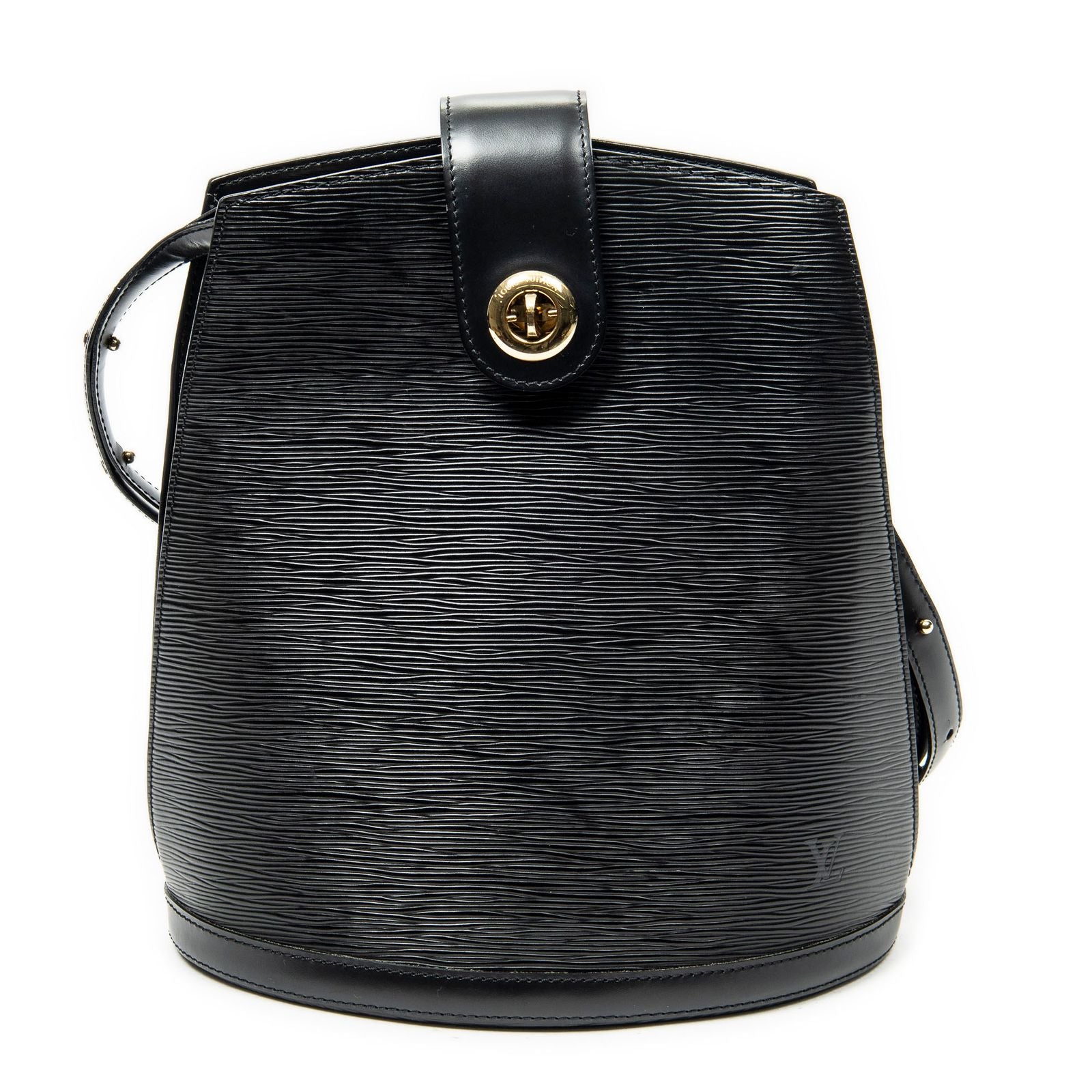 Louis Vuitton Cluny Black Epi Shoulder
