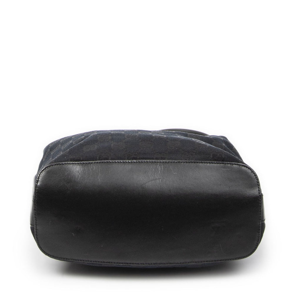 Gucci Zip Hobo Black GG Canvas — view 6