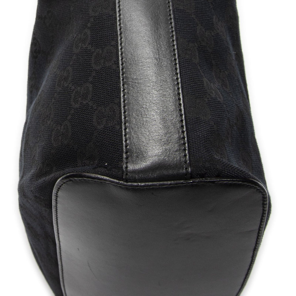 Gucci Zip Hobo Black GG Canvas — view 8