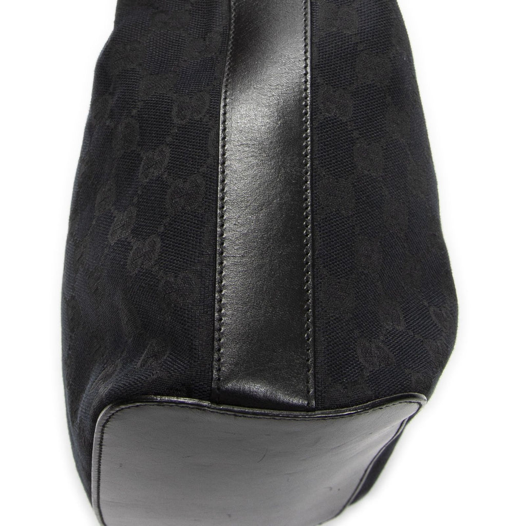 Gucci Zip Hobo Black GG Canvas — view 7