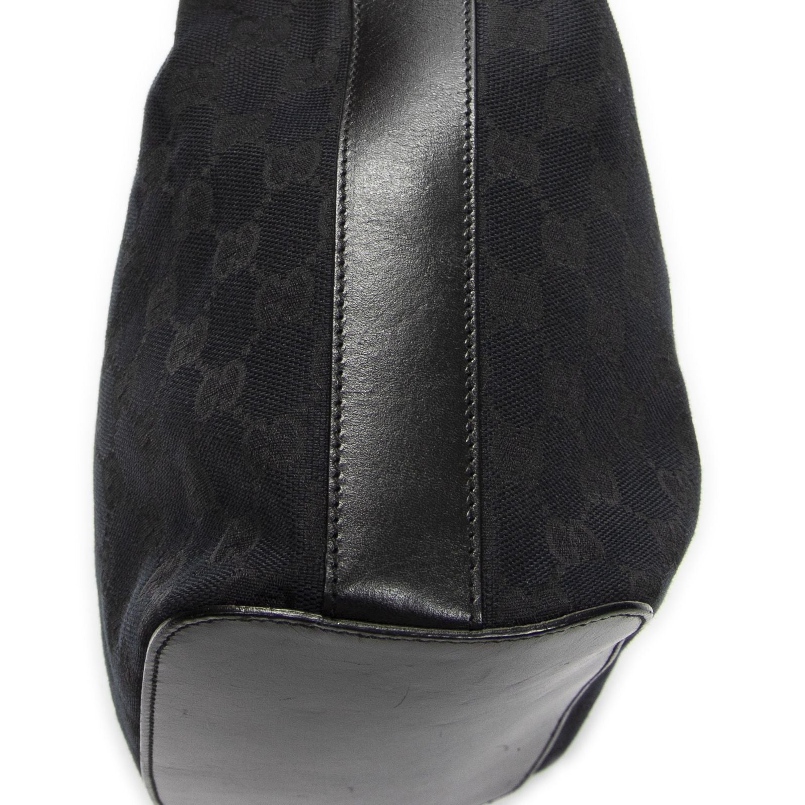 Gucci Zip Hobo Black GG Canvas — view 7