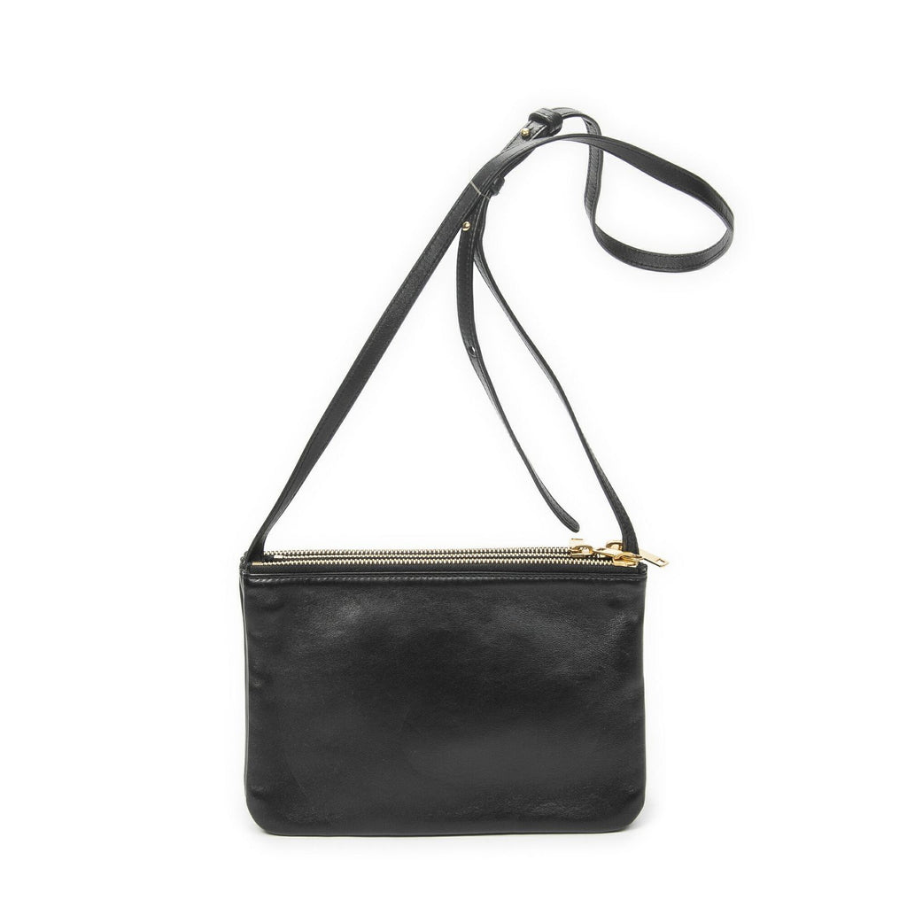Celine Small Trio Crossbody Black Calfskin Leather — view 5