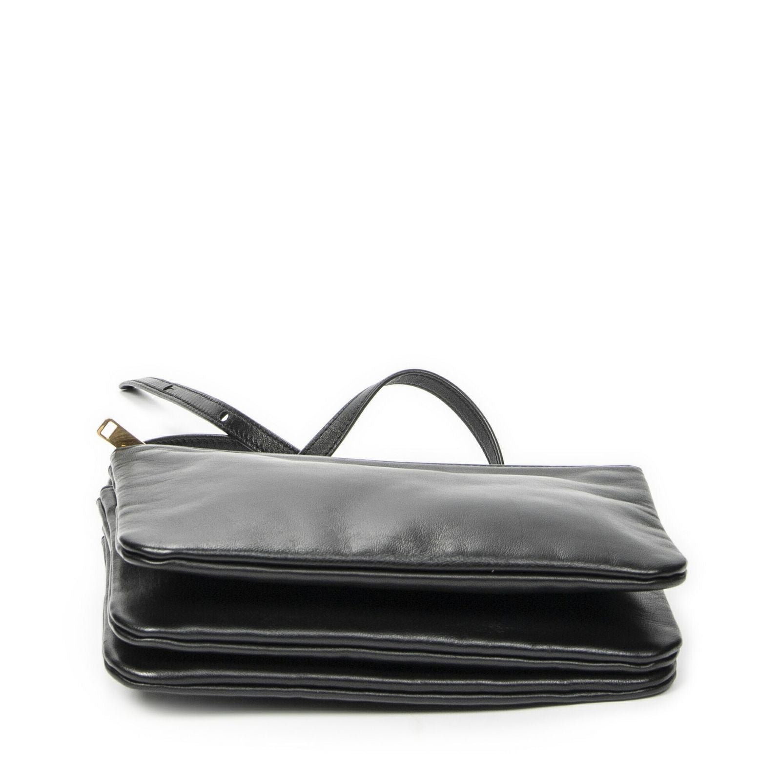 Celine Small Trio Crossbody Black Calfskin Leather — view 6