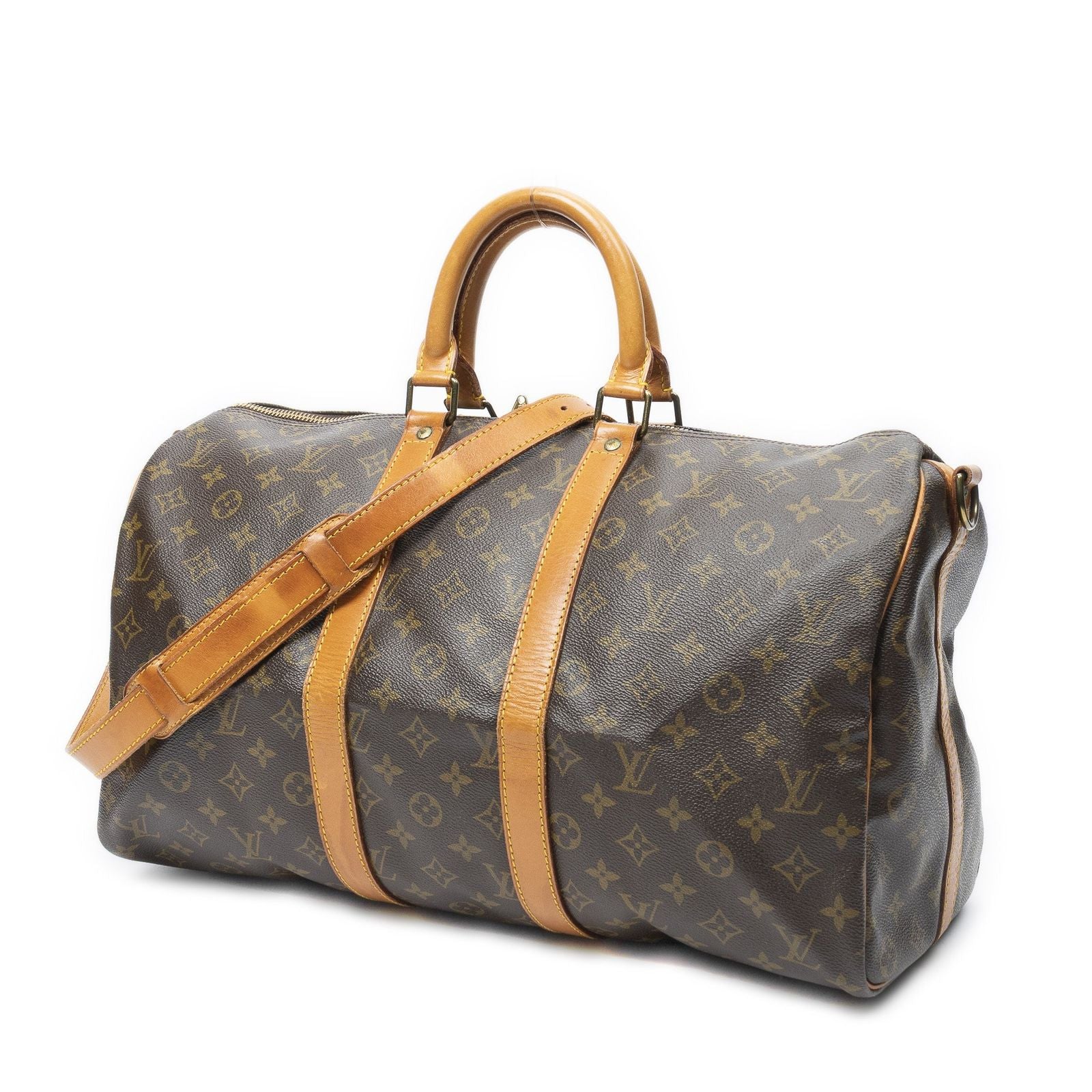 Louis Vuitton Keepall Bandouliere Brown Monogram Canvas — view 2
