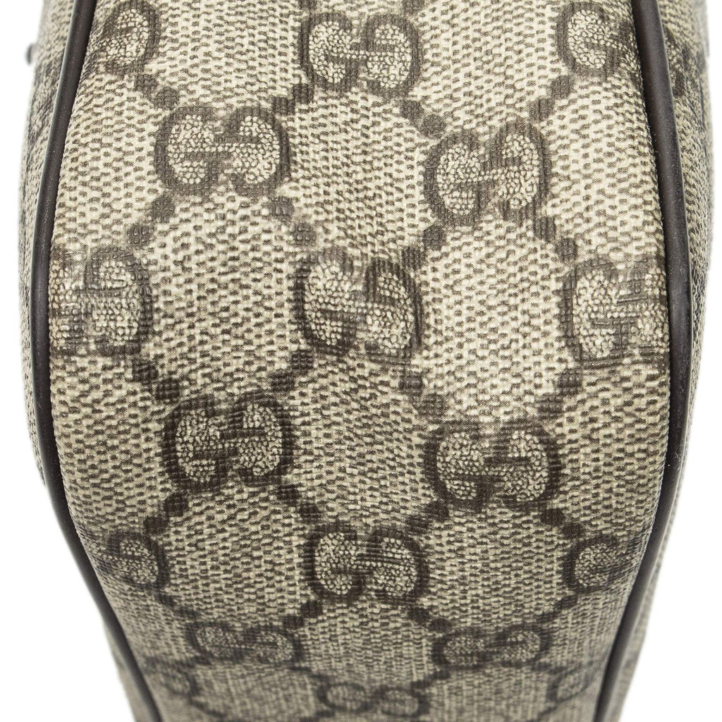 Gucci Zip Crossbody Dark Brown Beige Supreme Canvas — view 8