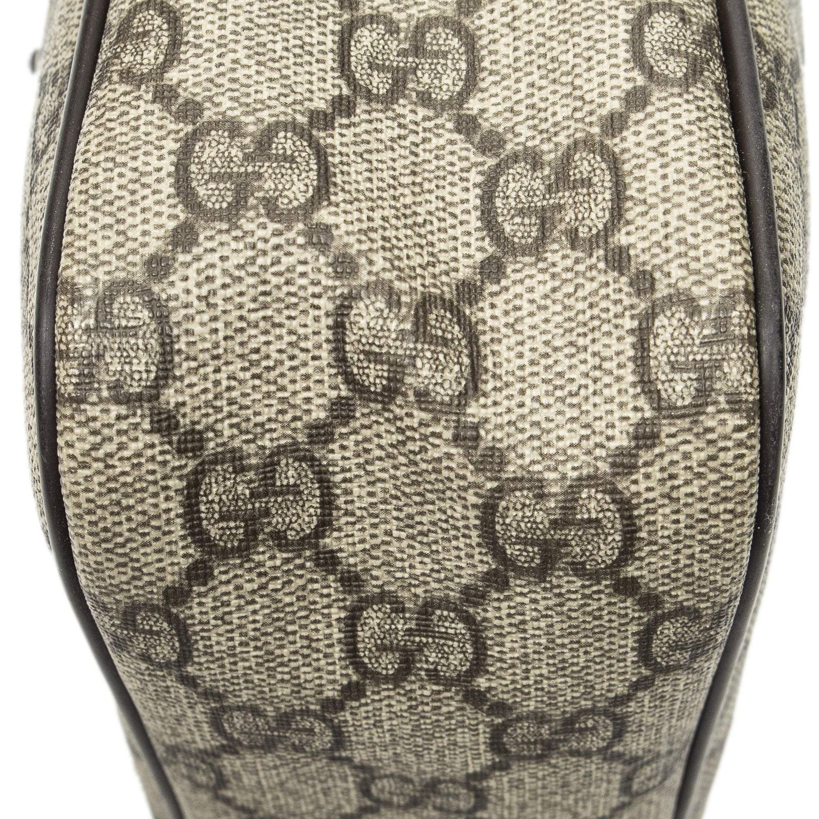 Gucci Zip Crossbody Dark Brown Beige Supreme Canvas — view 8