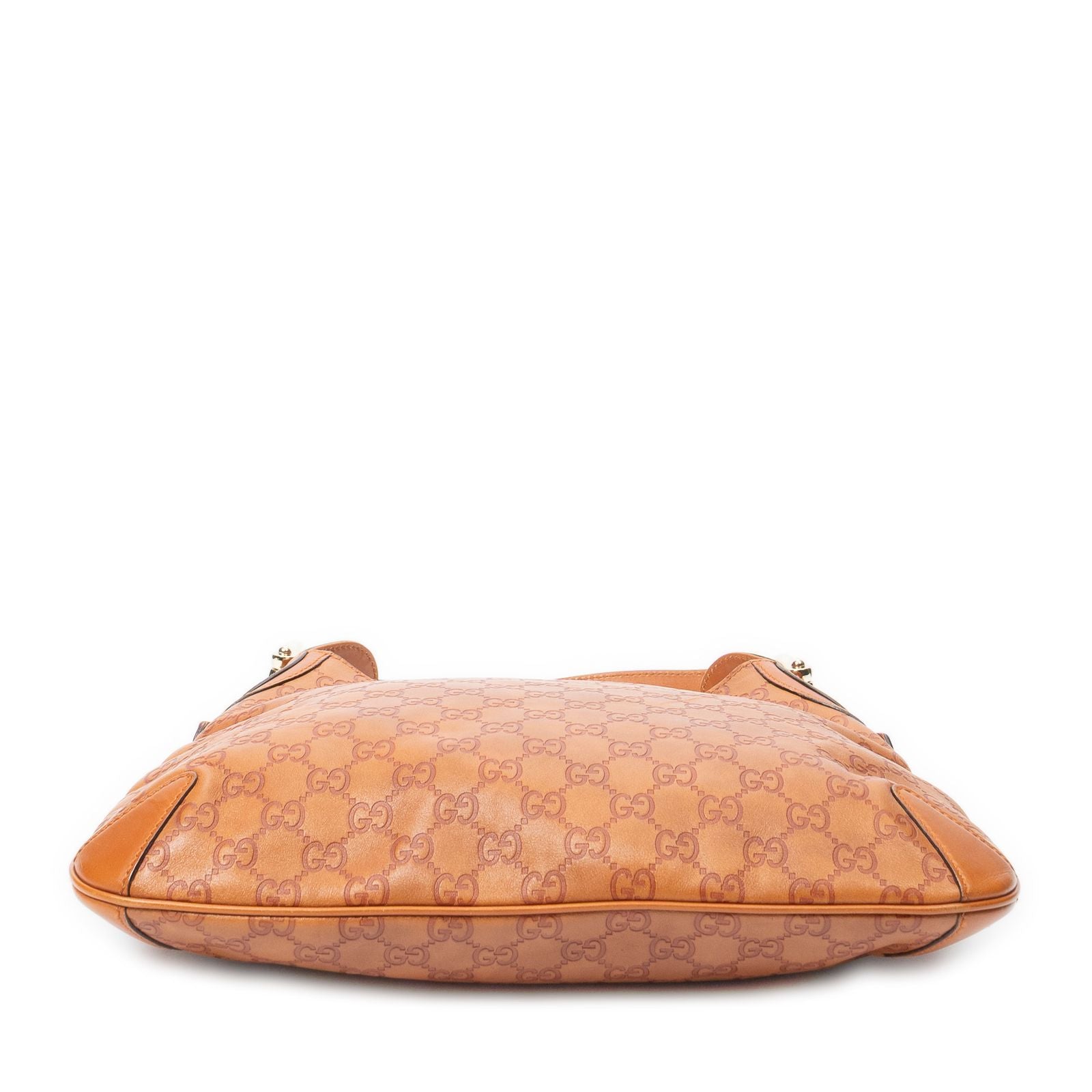 Gucci Horsebit Creole Hobo Orange Guccissima — view 6