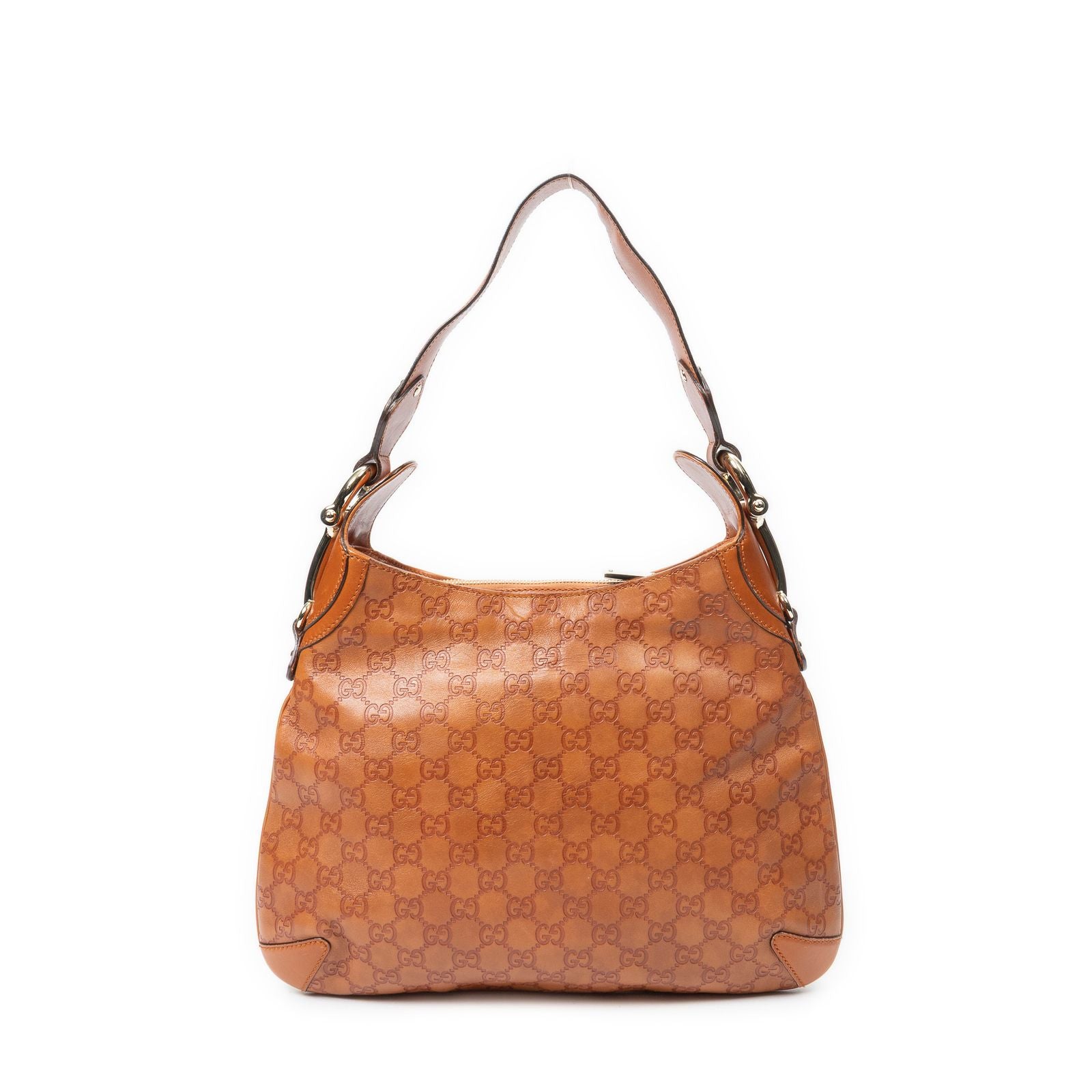 Gucci Horsebit Creole Hobo Orange Guccissima — view 5