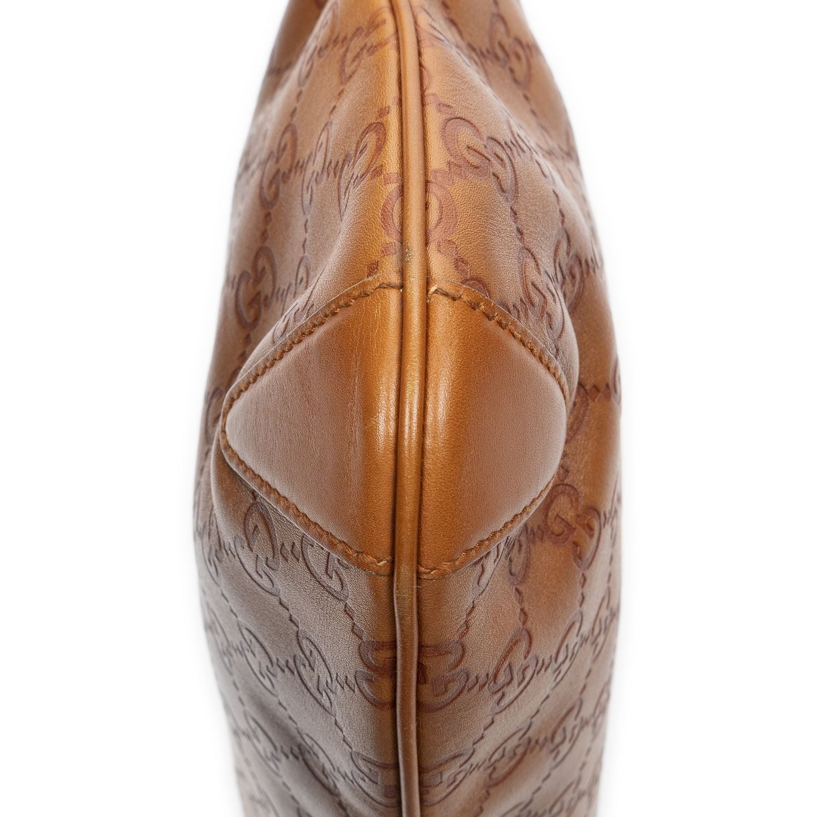 Gucci Horsebit Creole Hobo Orange Guccissima — view 7