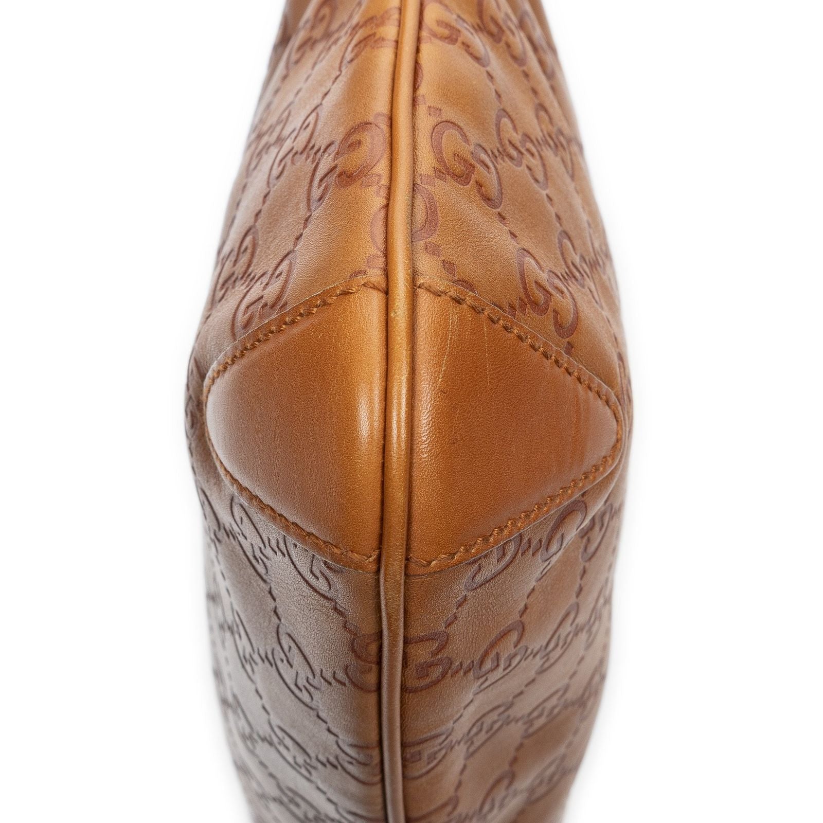 Gucci Horsebit Creole Hobo Orange Guccissima — view 8