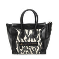 Celine Mini Luggage Black White Calfskin Leather
