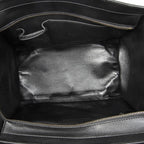 Celine Mini Luggage Black White Calfskin Leather — view 9