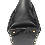 Celine Mini Luggage Black White Calfskin Leather — view 7