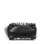 Celine Mini Luggage Black White Calfskin Leather — view 6