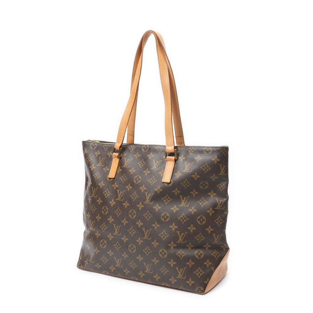 Louis Vuitton Cabas Mezzo Brown Monogram Canvas Tote — view 2