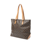 Louis Vuitton Cabas Mezzo Brown Monogram Canvas Tote — view 2