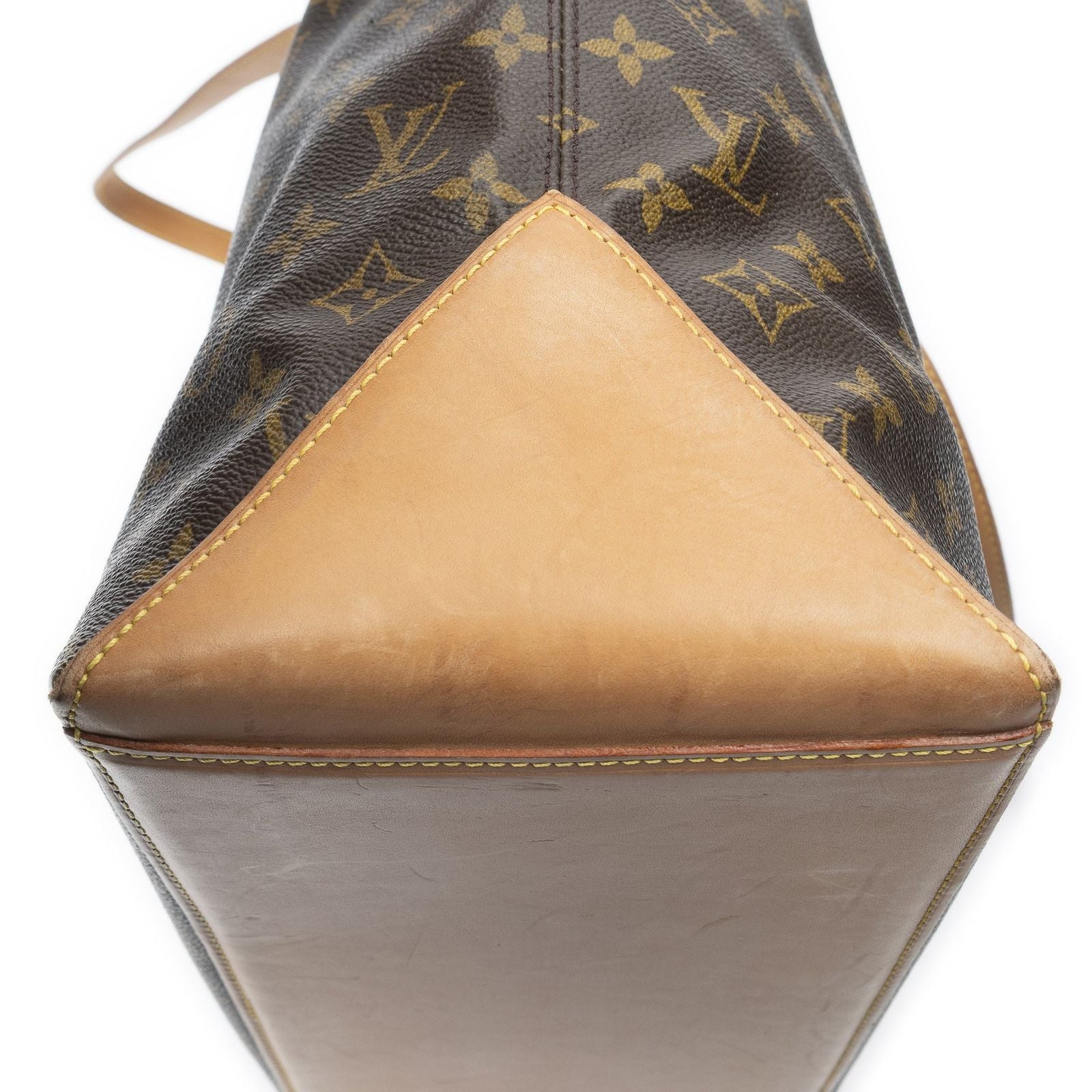 Louis Vuitton Cabas Mezzo Brown Monogram Canvas Tote — view 8