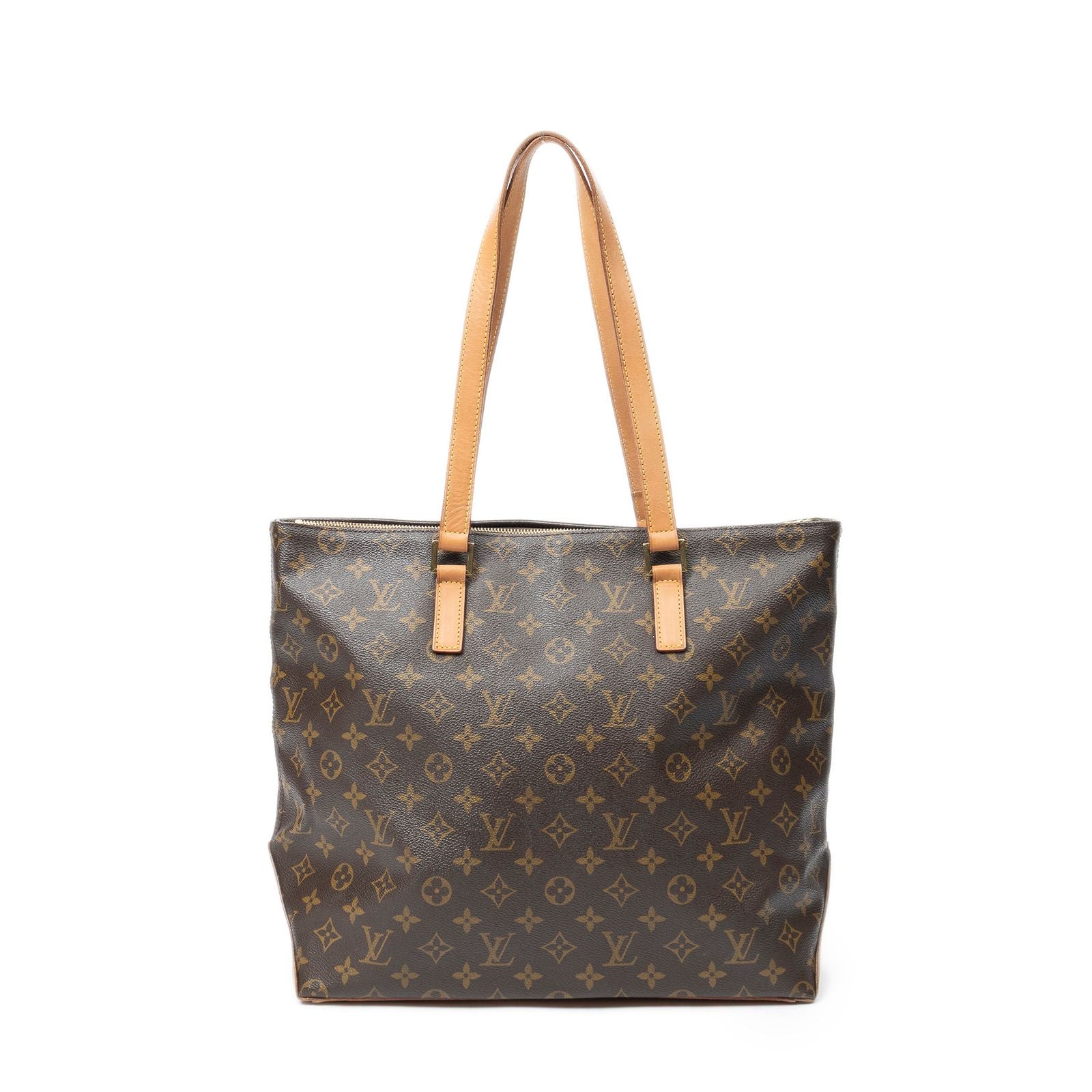 Louis Vuitton Cabas Mezzo Brown Monogram Canvas Tote — view 5