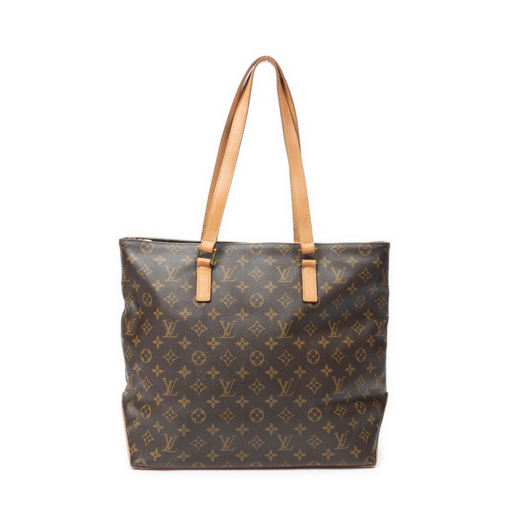 Louis Vuitton Cabas Mezzo Brown Monogram Canvas Tote