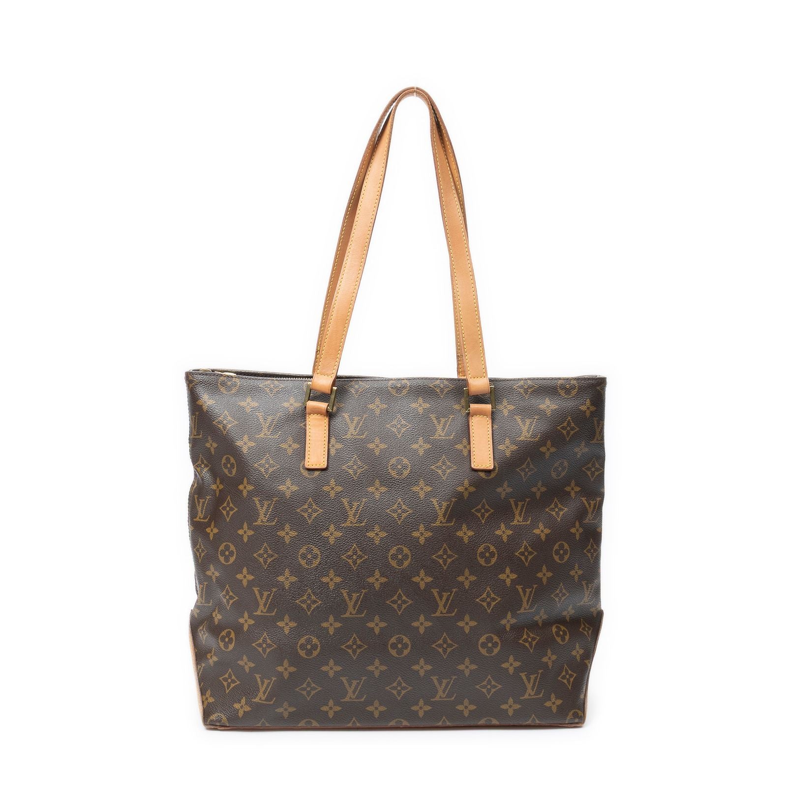 Louis Vuitton Cabas Mezzo Brown Monogram Canvas Tote