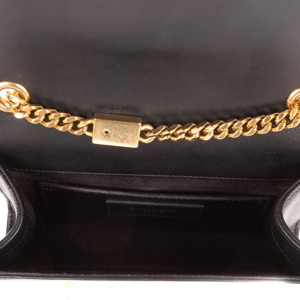 Saint Laurent Small Kate Crossbody Black Smooth Calfskin — view 9
