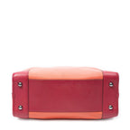 Loewe Amazona Orange Pink Grain Calf Skin Leather Handbag — view 6