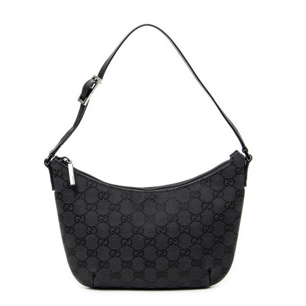 Gucci Pochette Hobo Black GG Canvas