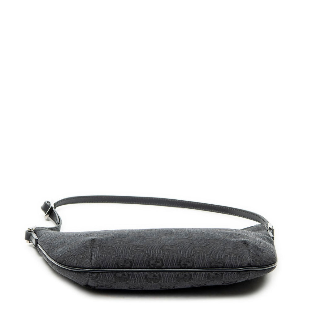 Gucci Pochette Hobo Black GG Canvas — view 6