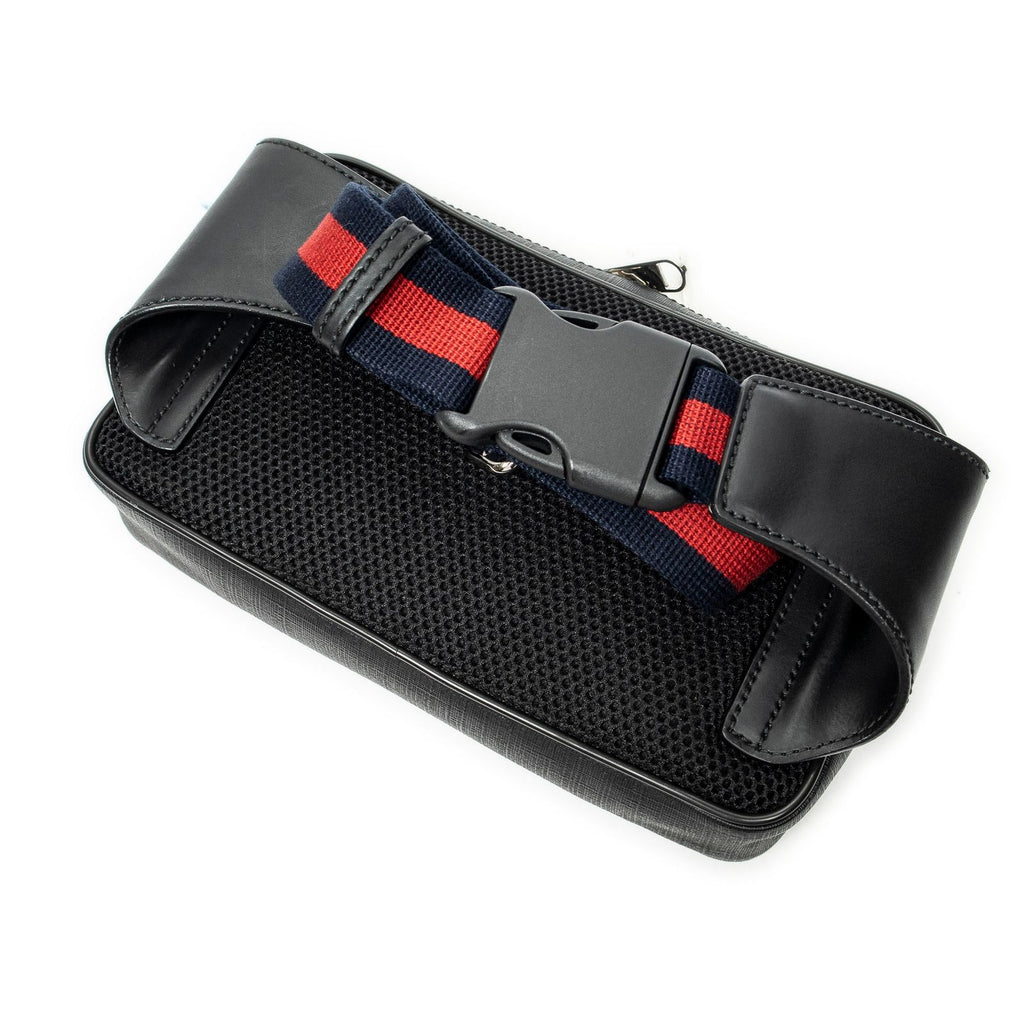 Gucci Web GG Waist Bag Black Supreme Canvas — view 2