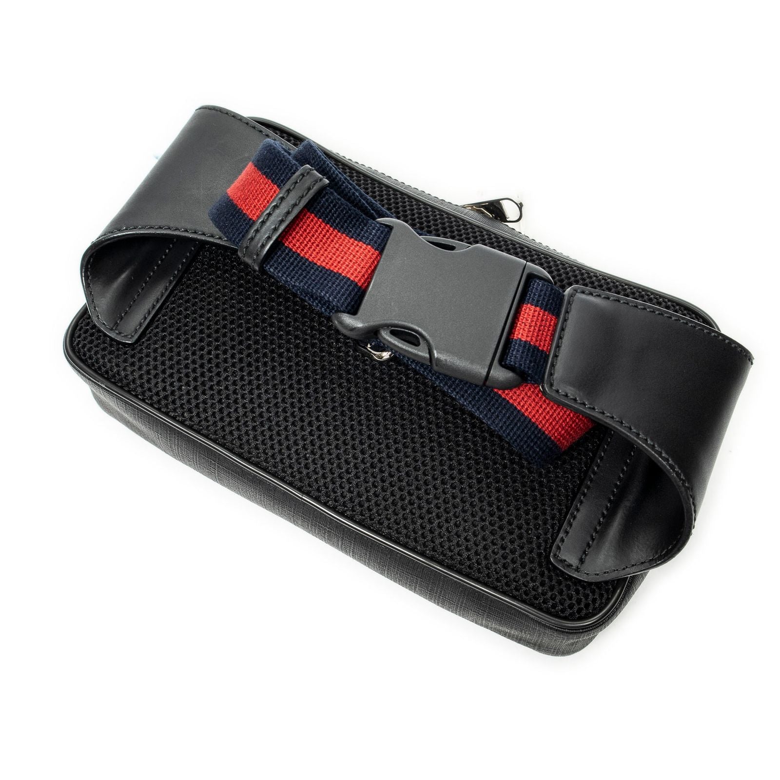 Gucci Web GG Waist Bag Black Supreme Canvas — view 2